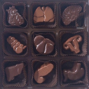 9 chocolate organs